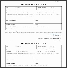 Holiday Leave Form Template 35 a part of under Announcement Templates