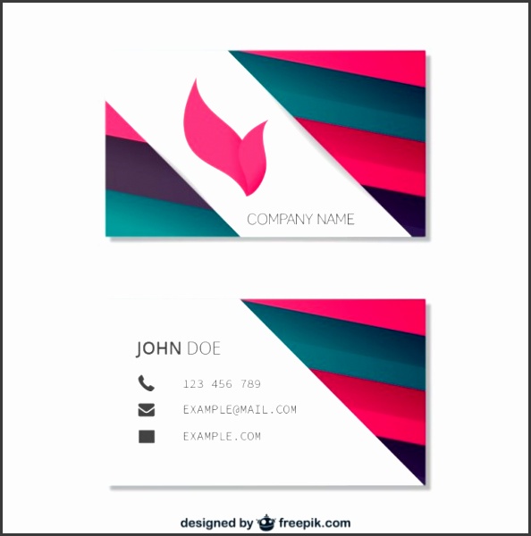 Abstract business card template Free Vector