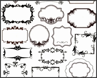 Vintage Label Template Clipart 1