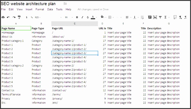 SEO project management website architecture plan