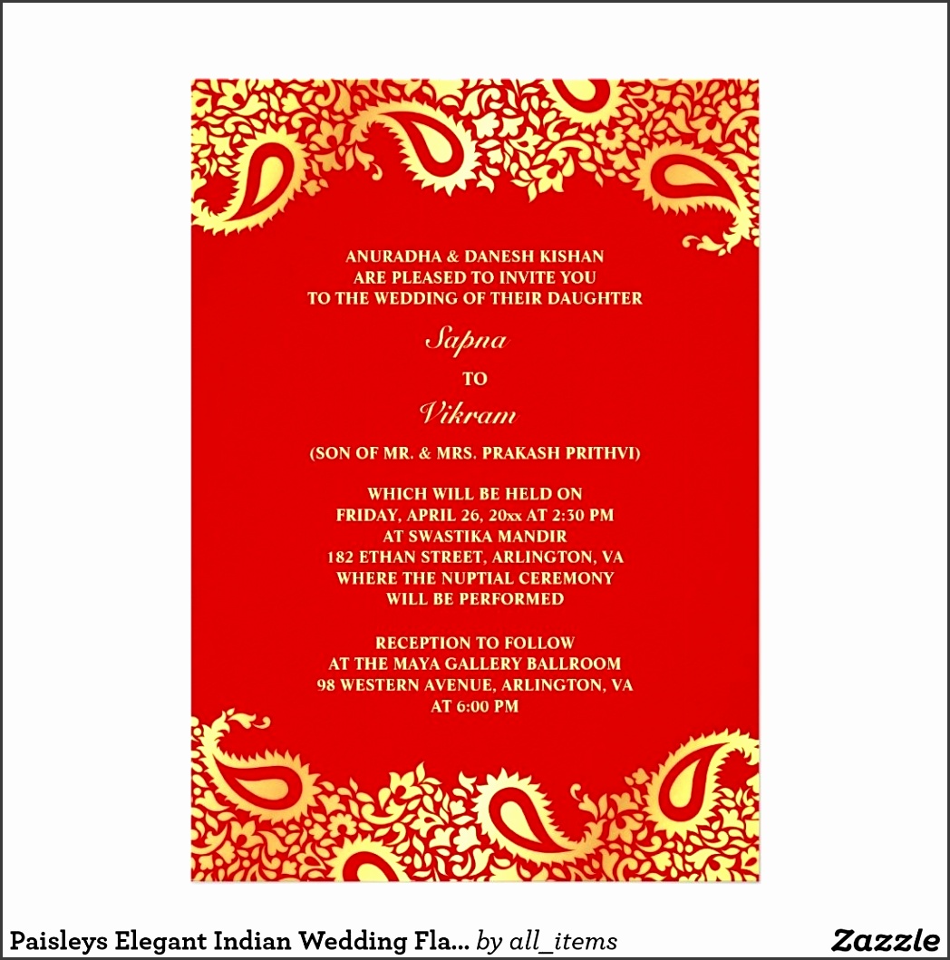 Indian Wedding Invitation Indian Wedding Invitation With in Indian Wedding Card Template 4792