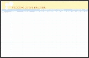 Wedding Guest List Template