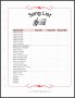 7  Wedding song List Template