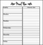 9  Weekly Menu Templates