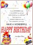 10  Word Birthday Card Template