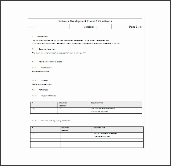 Software Development Project Plan Word Template