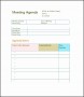 8  Work Agenda Template