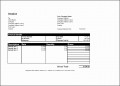 5  Work Invoice Template