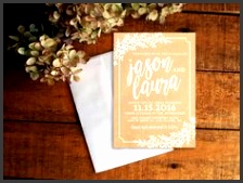 Wedding Invitation Kraft Wedding Invitation Set Rustic Wedding Invitation Floral Wedding Invitation