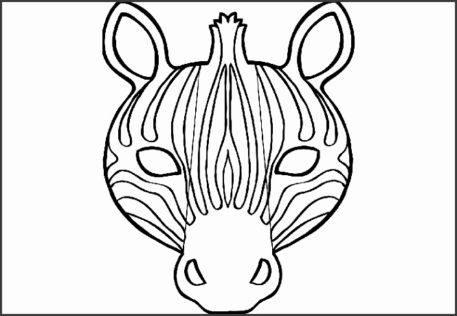 Zebra Mask Template
