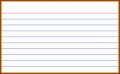 9  3×5 Note Card Template