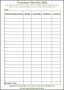 6  Activity Chart Template