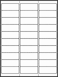 OL875 2 625" x 1" Blank Label Template for Microsoft Word