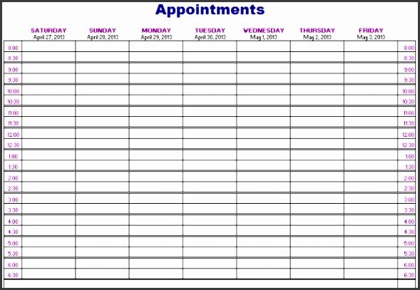 Salon appointment book template final Salon Appointment Book Template pliant Icon Appointments Schedule with medium image