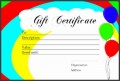 7  Birthday Gift Certificates
