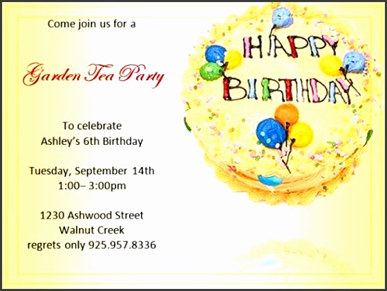 Best Word invitation Template birthday party invitation 6