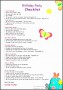 8  Birthday Party Checklist Template