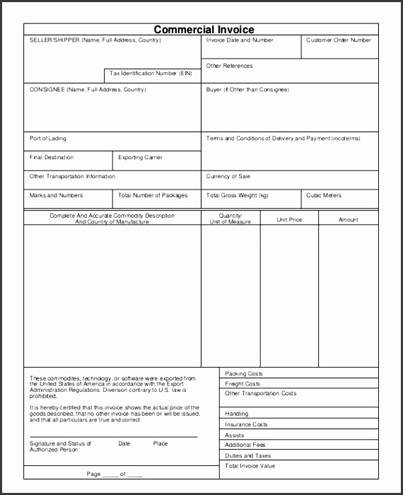 mercial Seller Invoice Template mercial Invoice Template to Download and Why It Helps You