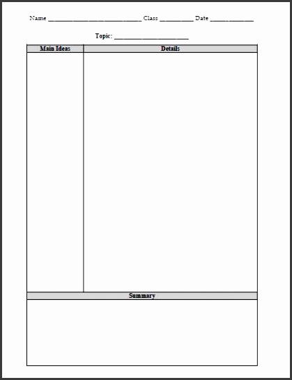 Cornell Notes Template Free Word Pdf Format Download Free Helping Students Take Better Notes Teacher Analysis Note