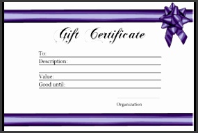 Gift Certificate Templates printable t certificates for any buwge t certificate bow and ribbon