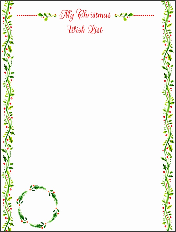 Blank Letter from Santa Template