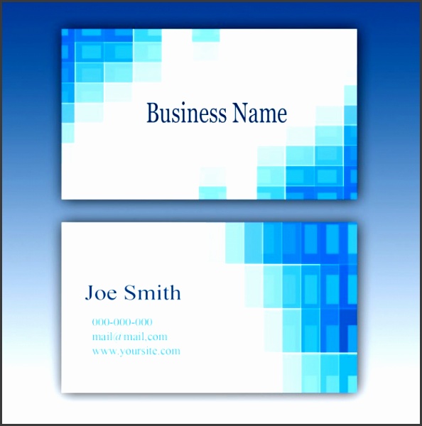 Blue business card template Free Psd