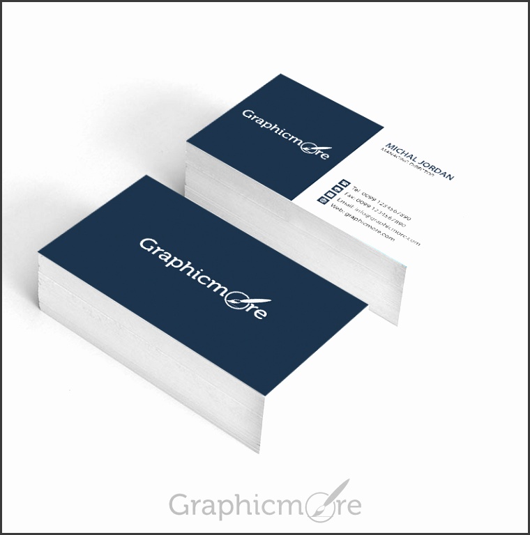 GraphicMore Business Card Template Free PSD File