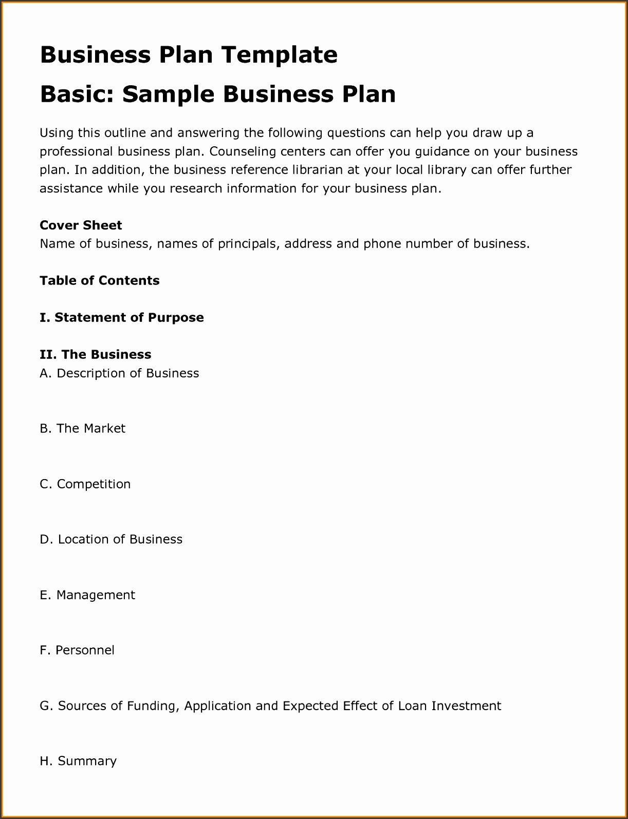 Example Business Plan Proposal Template Funding Sample Requirements Request 1366