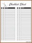 10  Checklist Template Excel