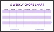 Chore Chart Template