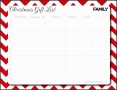 8  Christmas Card List Template