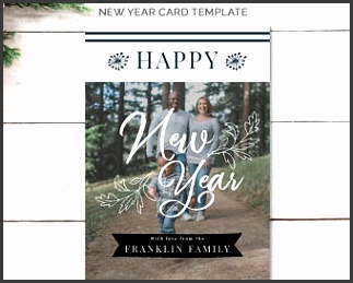 Happy New Year Card Template 2018 Holiday Card Holiday Card Template for graphers