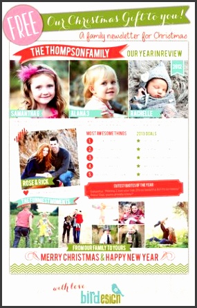 Bird Design s Free Christmas Letter Template