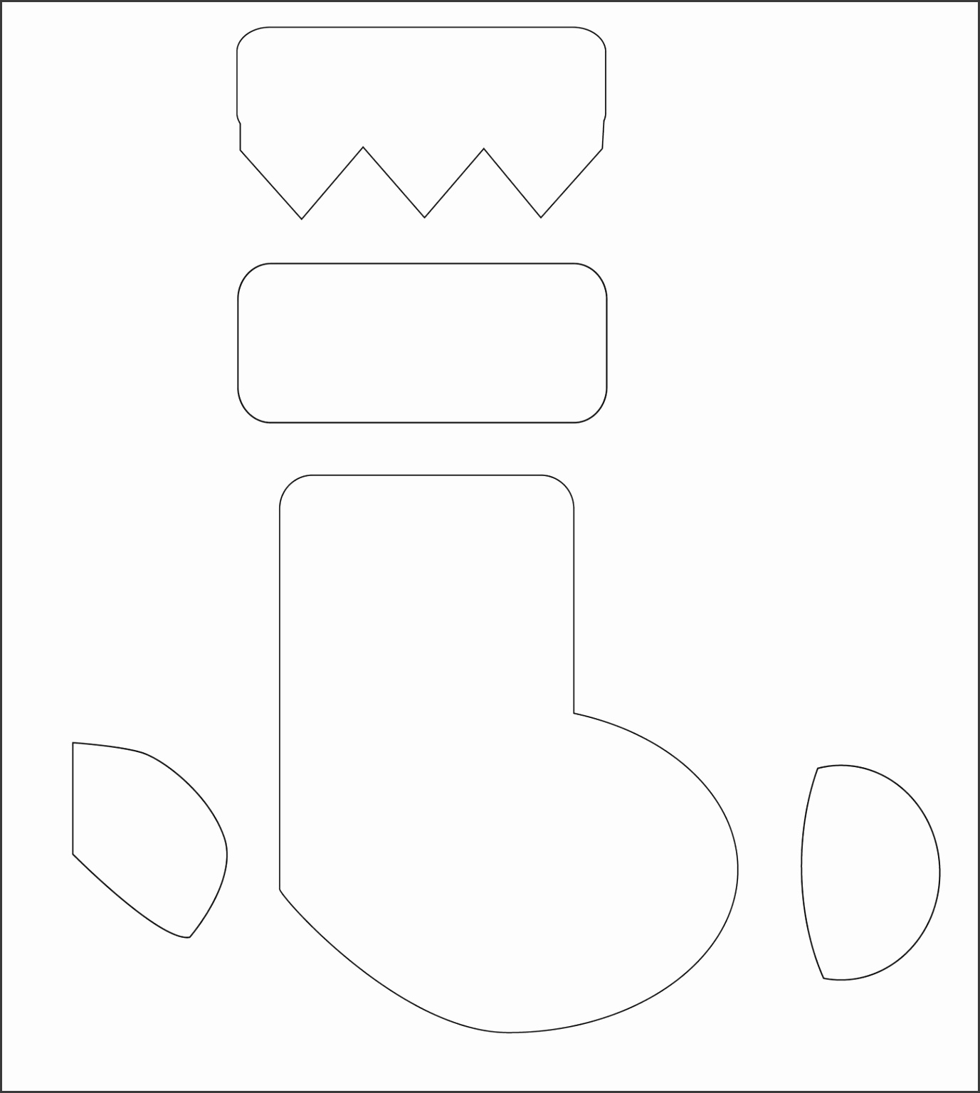 Maori Printables Christmas Stocking Template hbeqf Christmas Stocking Template