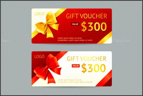 Vector Gift Voucher Template Download