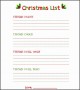 5  Christmas Wish List Templates
