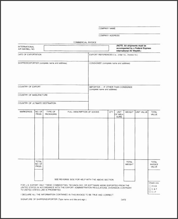 mercial Invoice Template to Download and Why It Helps You hicif Export mercial Invoice Template