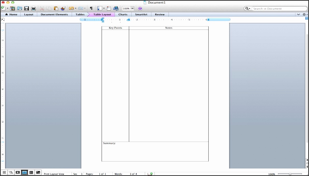 Cornell Notes Tutorial How to make a Cornell Notes template using Microsoft Word