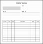 6  Credit Note Template Word