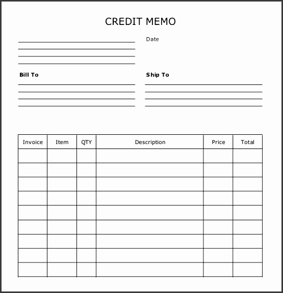 PDF Document to Download Credit Memo
