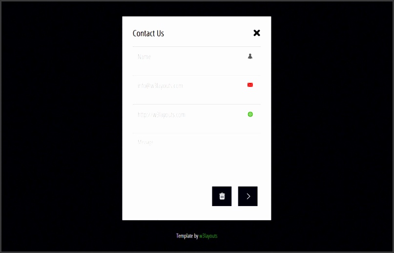 Flat Contact Form