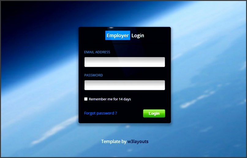 Batman Login Form Template