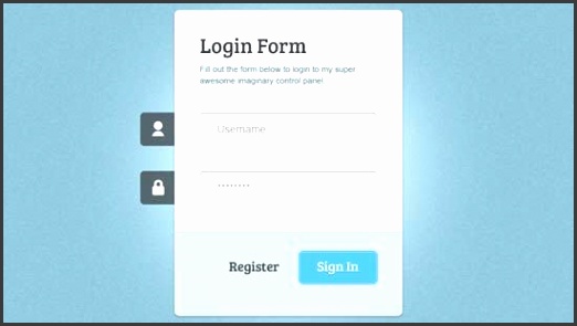 CSS Login Form Template Download