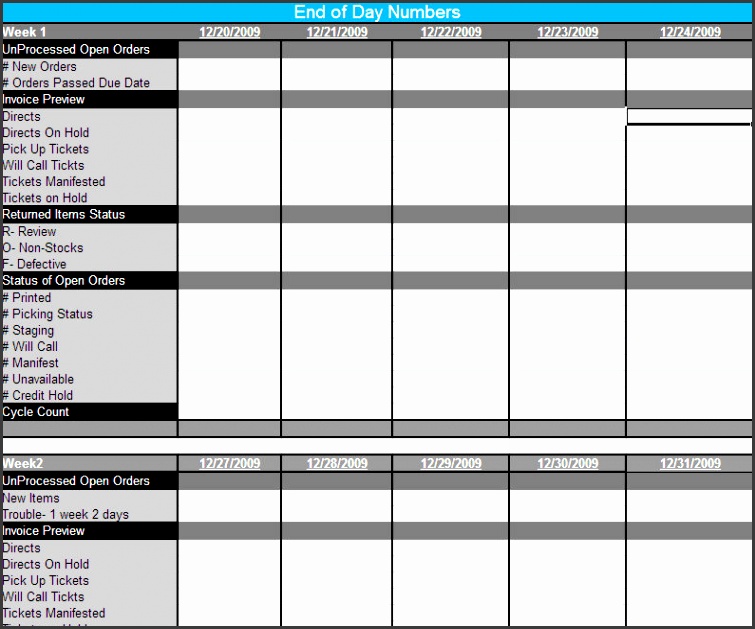 ERP Post Implementation Tasks and Report Checklist