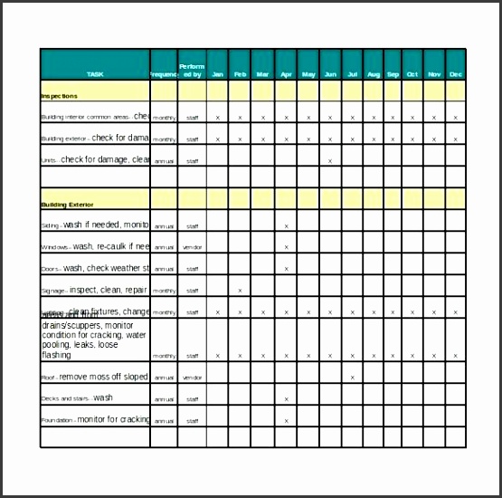 excel checklist template routine maintenance schedule and checklist excel format template daily cleaning checklist template