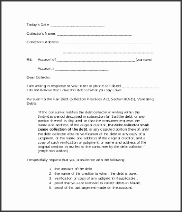 Debt Collection Letter Template