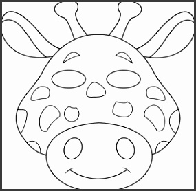Paper Plate Mask Template