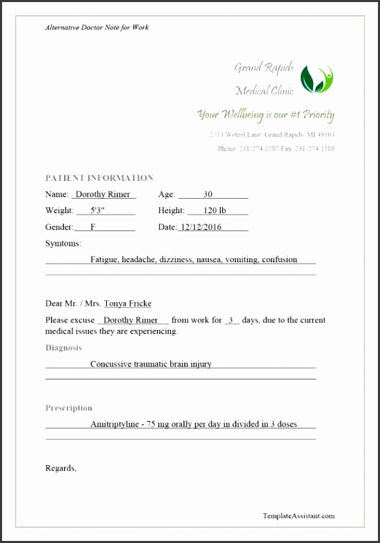 doctors note template 37