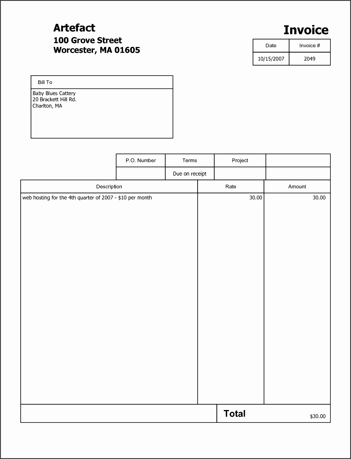 pdf invoice templates free