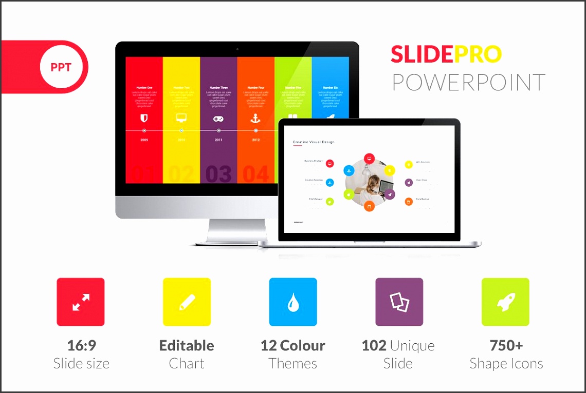 SlidePro Powerpoint Presentation Presentation Templates Creative Market